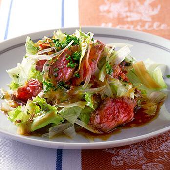 牛肉のステーキサラダ By石原洋子さんの料理レシピ プロのレシピならレタスクラブ 牛肉のステーキサラダ By石原洋子さんの料理レシピ プロのレシピならレタスクラブ
