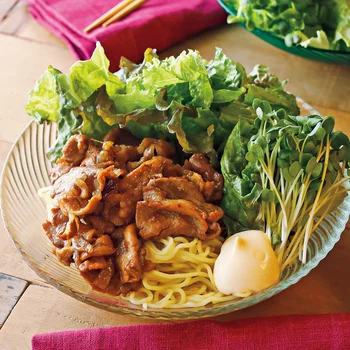 焼き肉サラダのっけ麺