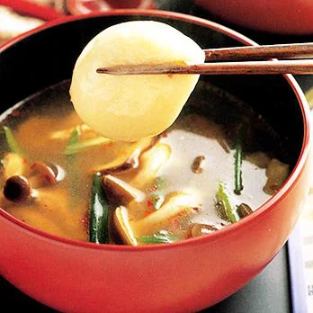 ささ身ともちの韓国風スープ