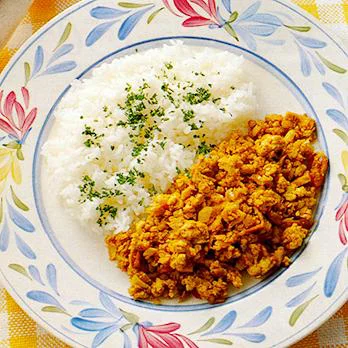 豆腐とツナのドライカレー