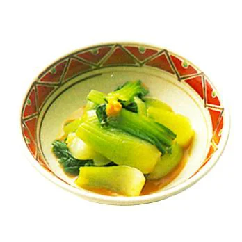 チンゲン菜のからしじょうゆ