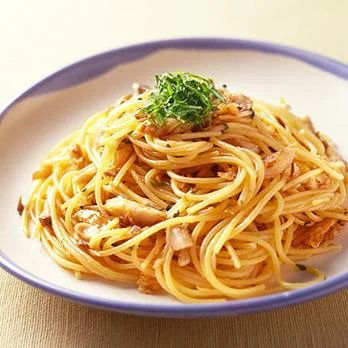 干ものと梅干しのスパゲッティ