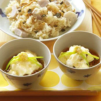 「豆腐とうなぎのかぶら蒸し」の太らない献立