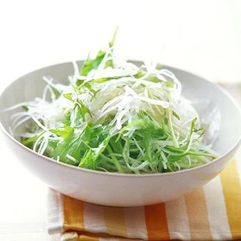水菜と大根のサラダ