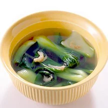 チンゲン菜と干しえびのスープ