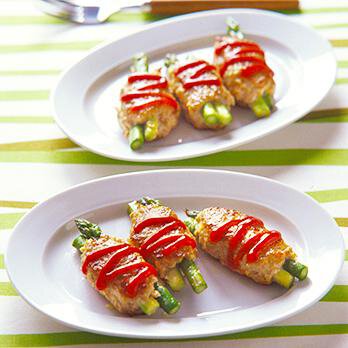 甘みがある旬のグリーンアスパラガスを使った献立 プロのレシピならレタスクラブ