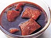 赤ワインにつけて肉をやわらかくする