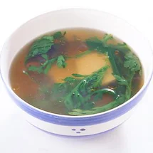 豆腐と春菊のスープ