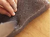 斜め格子状に細かく切り目を入れておく。