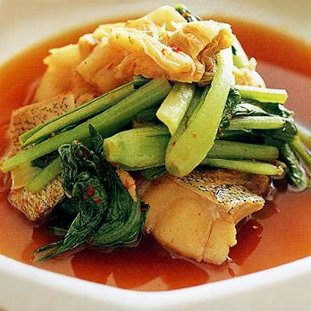 たらと小松菜の韓国風サッと煮