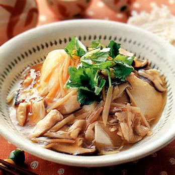 すくい豆腐の五目あんかけ