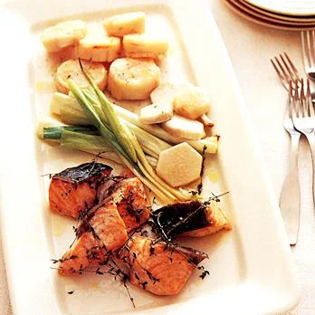 魚介と白野菜のオーブン焼き