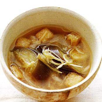 なすとみょうがのみそ汁 By舘野鏡子さんの料理レシピ プロのレシピならレタスクラブ