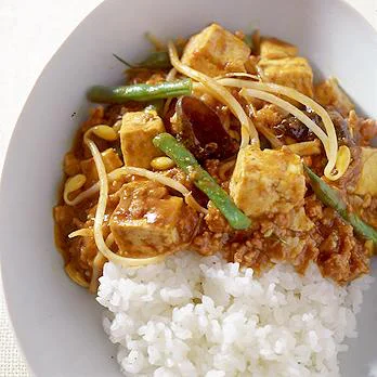 もやし麻婆豆腐カレー