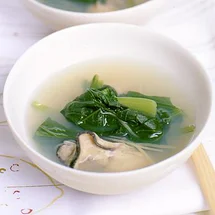 小松菜とかきのスープ