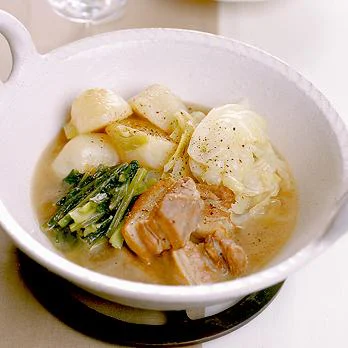 かぶと塩豚のスープ煮