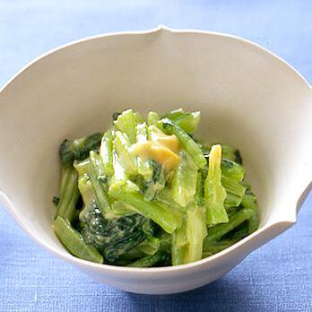 小松菜のからし酢みそあえ By葛西麗子さんの料理レシピ プロのレシピならレタスクラブ
