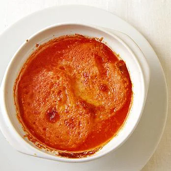 トマトジュースのミニグラタンスープ