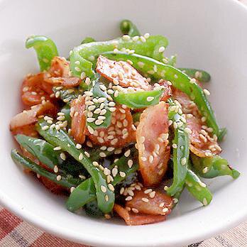 ピーマンとベーコンのごま炒め By吉田瑞子さんの料理レシピ プロのレシピならレタスクラブ