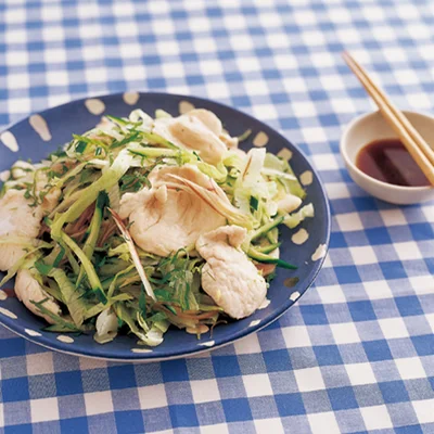 ささ身の冷しゃぶわさびポン酢