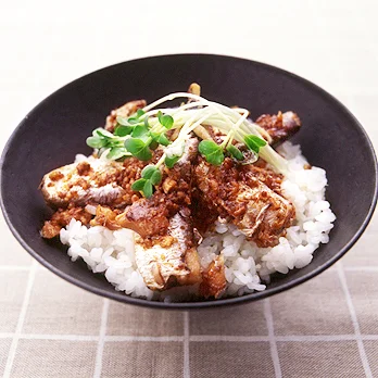 からし風味のサーディン丼