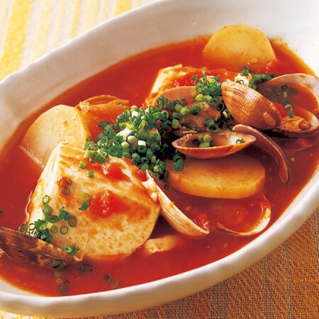 豆腐とあさりのトマト煮込み By中村成子さんの料理レシピ プロのレシピならレタスクラブ