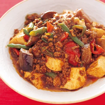 たっぷり野菜の麻婆豆腐