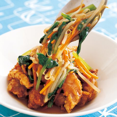 野菜あんかけから揚げ By藤野嘉子さんの料理レシピ - プロのレシピならレタスクラブ