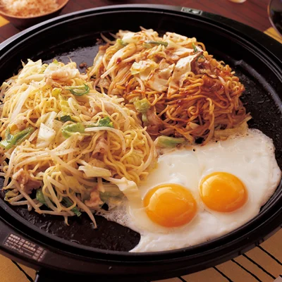 バラエティー焼きそば