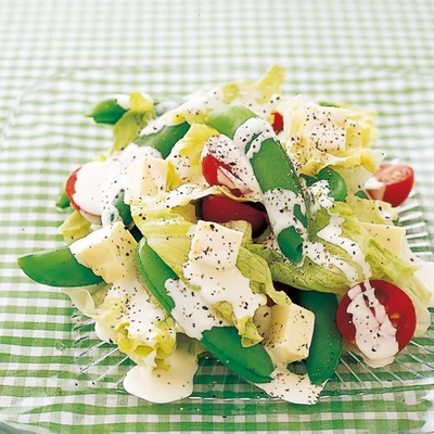 野菜とチーズのヨーグルトマヨドレッシング