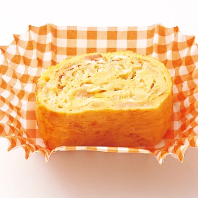 切り干し大根とベーコンの卵焼き