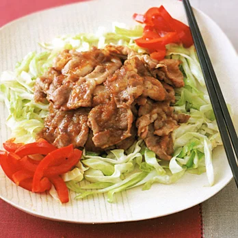 豚しゃぶ肉のしょうが焼き