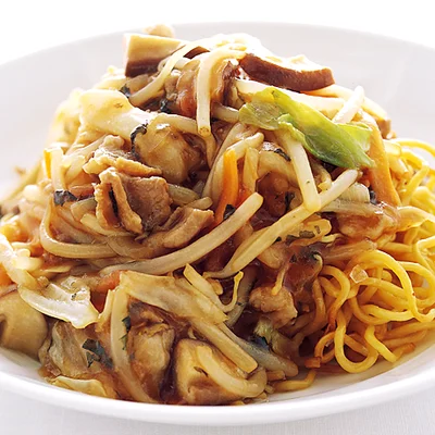 梅風味のあんかけ焼きそば