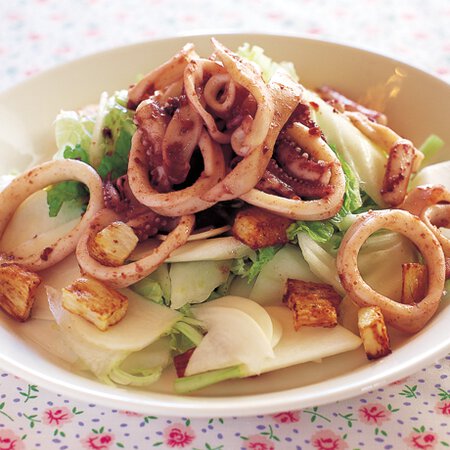 白い野菜といかのサラダ By瀬戸口しおりさんの料理レシピ プロのレシピならレタスクラブ