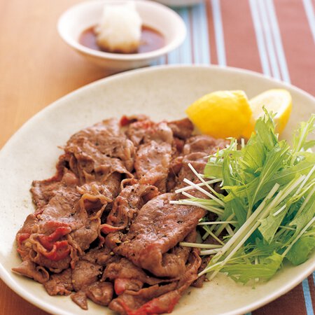 牛薄切り肉の焼きしゃぶと水菜のおろしだれ Byコウケンテツさんの料理レシピ プロのレシピならレタスクラブ