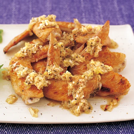 手羽先のグリル香味野菜だれ