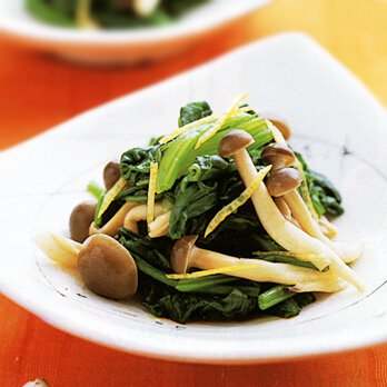 ほうれん草のゆずしめじ By藤野嘉子さんの料理レシピ プロのレシピならレタスクラブ