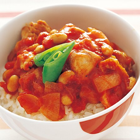 チキントマト煮丼 By飛田和緒さんの料理レシピ プロのレシピならレタスクラブ