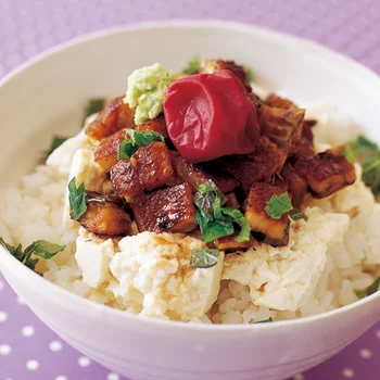 うな豆腐丼