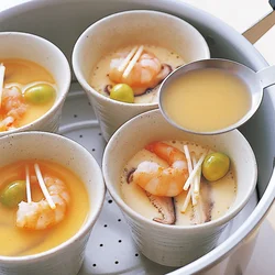 二度蒸しで見た目が華やかに