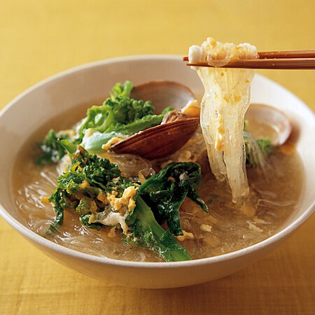 あさりと菜の花のはるさめヌードル By植松良枝さんの料理レシピ プロのレシピならレタスクラブ