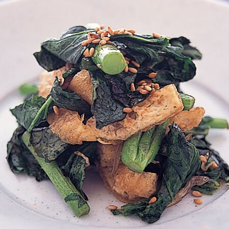 からし菜と油揚げの炒めもの By明峯牧夫さんの料理レシピ プロのレシピならレタスクラブ