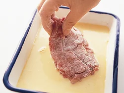 ころもは厚くつける
