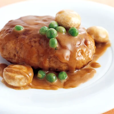 ポン酢クリーム煮込みハンバーグ
