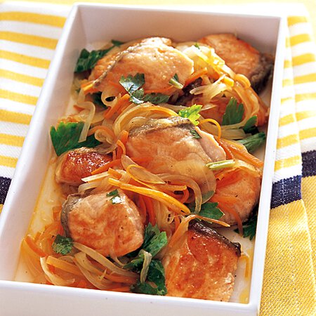 鮭とたっぷり香味野菜のマリネ By藤野嘉子さんの料理レシピ プロのレシピならレタスクラブ