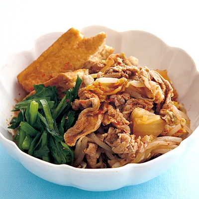 豚肉と厚揚げのキムチ煮