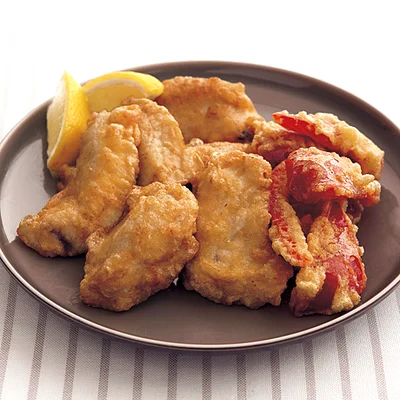 かじきのにんにく風味揚げ