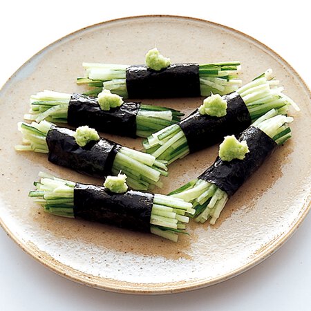 きゅうりの磯辺巻き By藤井恵さんの料理レシピ プロのレシピならレタスクラブ