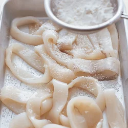 たねに小麦粉をまぶすところもがつきやすい