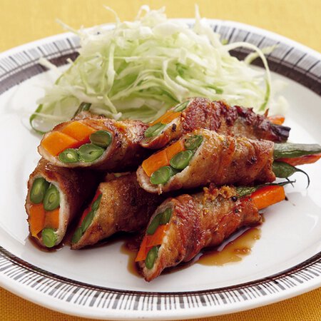 いんげんとにんじんの肉巻き Byコウ静子さんの料理レシピ プロのレシピならレタスクラブ